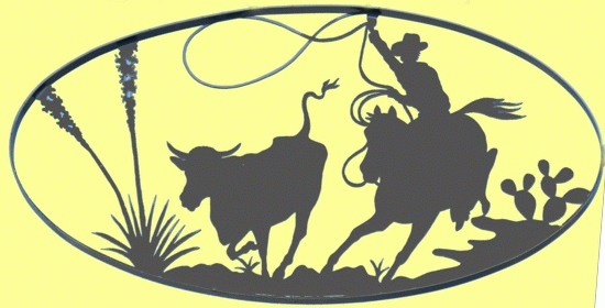 Bandera Cowboy - western art along main street Bandera