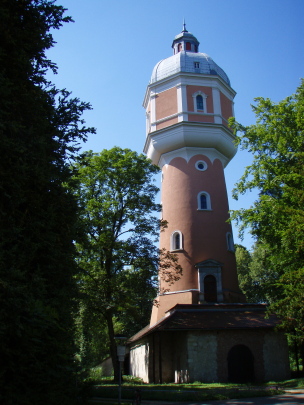Wasserturm in Neu-Ulm, Bayern, Deutschland